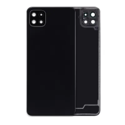 Задня кришка зі скло камери для Samsung Galaxy A22 5G (A226 / 2021) (Aftermarket Plus) (чорний)