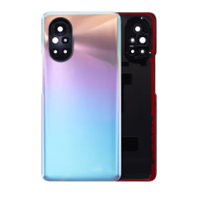 Задня кришка зі склом камери для Huawei Nova 8 (сріблястий)