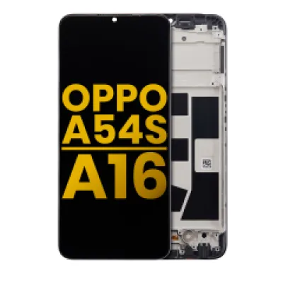 Дисплейний модуль для OPPO A54s / A16 (LCD) (Refurbished) (з рамкою) (всі кольори)