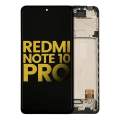 Дисплейний модуль (OLED) з рамкою для Xiaomi Redmi Note 10 Pro / Redmi Note 10 Pro Max (Refurbished) (усі кольори)