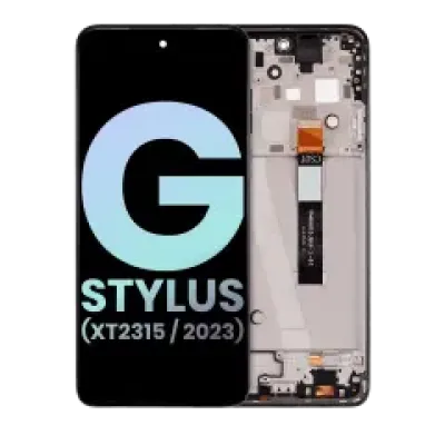 Дисплейний модуль (LCD) з рамкою для Motorola Moto G Stylus 5G (XT2315 / 2023) (Genuine OEM) (Rose Champagne)