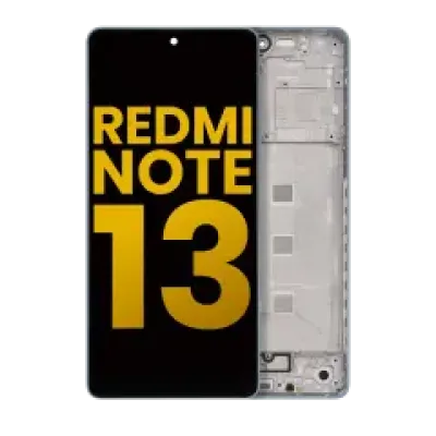 Дисплейний модуль (OLED) з рамкою для Xiaomi Redmi Note 13 5G (Refurbished) (синій)