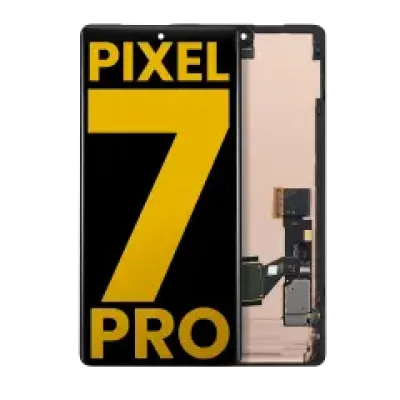 Дисплейний модуль (OLED) з рамкою (з датчиком відбитків) для Google Pixel 7 Pro (Refurbished) (усі кольори)