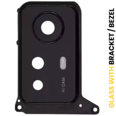 Скло камери з рамкою для Xiaomi Redmi Note 12S (Onyx Black)