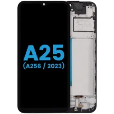 Дисплейний модуль (LCD) з рамкою для Samsung Galaxy A25 5G (A256 / 2023) (Aftermarket: incell) (усі кольори)