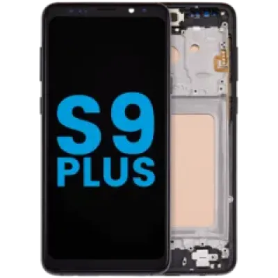 Дисплейний модуль (LCD) з рамкою для Samsung Galaxy S9 Plus (без сенсора відбитків пальців) (US & International) (Aftermarket: Incell) (Midnight Black)
