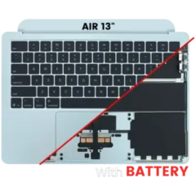 Топкейс з акумулятором і клавіатурою (ANSI US) для MacBook Air 13" A3240 (2025) (Used OEM Pull: Grade A) (Sky Blue)