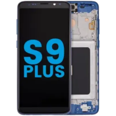 Дисплейний модуль (LCD) з рамкою для Samsung Galaxy S9 Plus (без сенсора відбитків пальців) (Aftermarket: Incell) (Coral Blue)