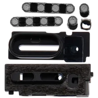 Поліфонічний динамік / сітка мікрофона для iPhone 17 Pro (синій) (10 шт)