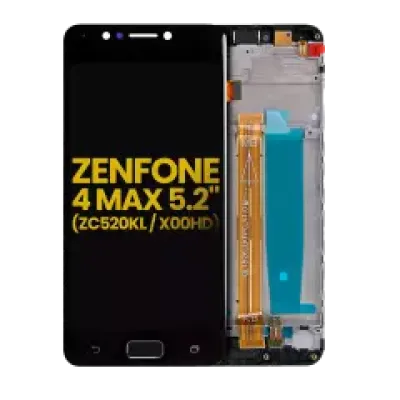 Дисплейний модуль з рамкою для Asus ZenFone 4 Max 5.2" (ZC520KL / 2017) (Refurbished) (чорний)