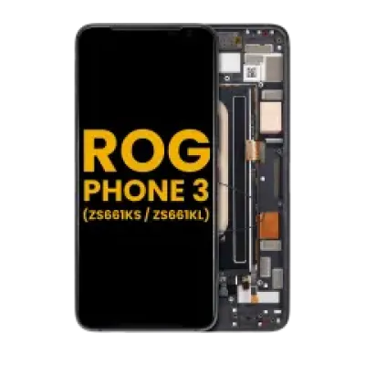 Дисплейний модуль (OLED) для Asus ROG Phone 3 (ZS661KS / ZS661KL) з рамкою (Refurbished) (усі кольори)