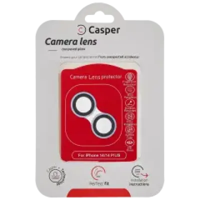 Захист скла камери Casper для iPhone 14 / 14 Plus (синій) (прозоре)