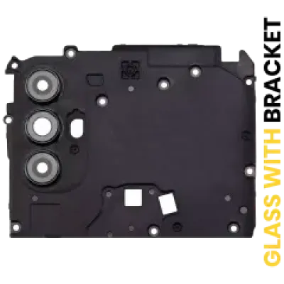 Скло камери з кріпленням для Motorola Moto G Power (XT2165 / 2022) (чорний)