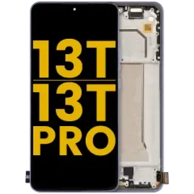 Дисплейний модуль (OLED) для Xiaomi 13T / 13T Pro з рамкою (Refurbished) (Alpine Blue)