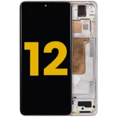 Дисплейний модуль (OLED) з рамкою для Xiaomi 12 / 12X / 12S (Refurbished) (фіолетовий)