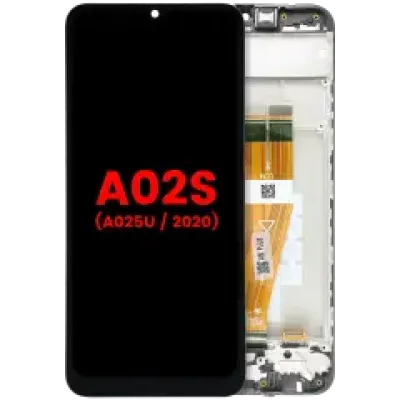 Дисплейний модуль (LCD) з рамкою для Samsung Galaxy A02S (A025U / 2020) (US Version) (Aftermarket Plus) (Усі кольори)