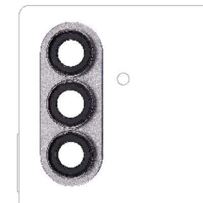 Скло основної камери з рамкою для Samsung Galaxy Z Fold 7 (Silver Shadow)