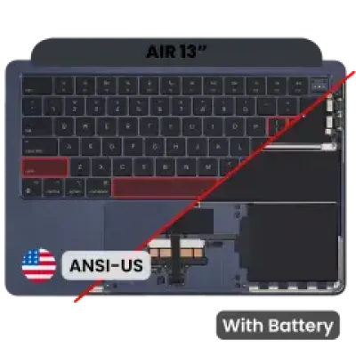 Топкейс з акумулятором і клавіатурою (ANSI US) для MacBook Air 13" A3113 (Used OEM Pull: Grade A) (Midnight)