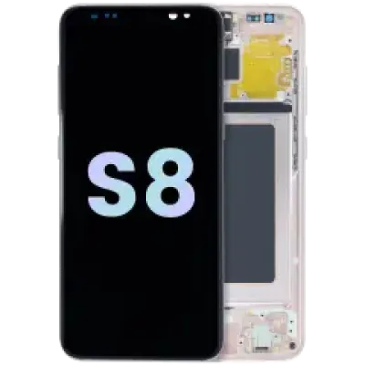 Дисплейний модуль (LCD) з рамкою для Samsung Galaxy S8 (Service Pack) (рожевий)