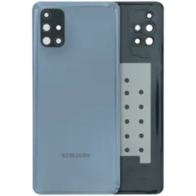 Задня кришка зі склом камери для Samsung Galaxy M51 (M515 / 2020) (Service Pack) (чорний)