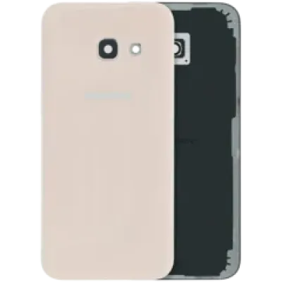 Задня кришка зі склом камери для Samsung Galaxy A3 (A320 / 2017) (Service Pack) (рожевий)