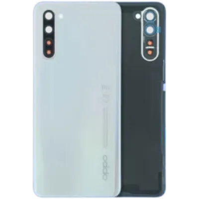 Задня кришка зі скла зі склом камери для OPPO Find X2 Lite CPH2005 (Genuine) (білий)