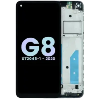 Дисплейний модуль (LCD) з рамкою для Motorola Moto G8 XT2045 (Genuine OEM) (всі кольори)