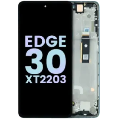 Дисплейний модуль (OLED) з рамкою для Motorola Edge 30 XT2203 (Genuine OEM) (зелений)