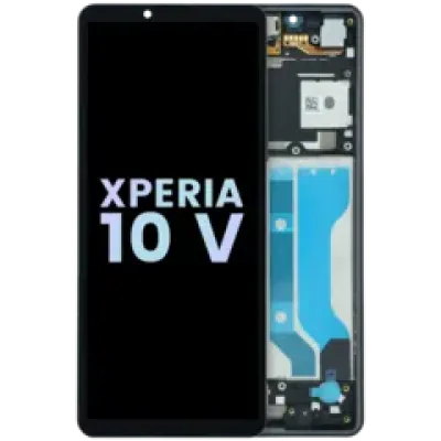 Дисплейний модуль (OLED) з рамкою для Sony Xperia 10 V (Genuine) (чорний)