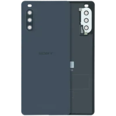 Задня кришка зі склом камери для Sony Xperia 10 III (Genuine) (чорний)
