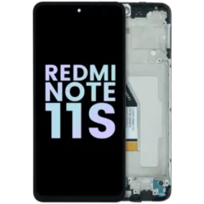 Дисплейний модуль (OLED) з рамкою для Xiaomi Redmi Note 11S 5G / Note 11T 5G / Poco M4 Pro 5G (Genuine) (чорний)