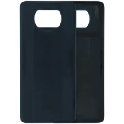 Задня кришка для Xiaomi Poco X3 без скла камери (Genuine) (чорний)