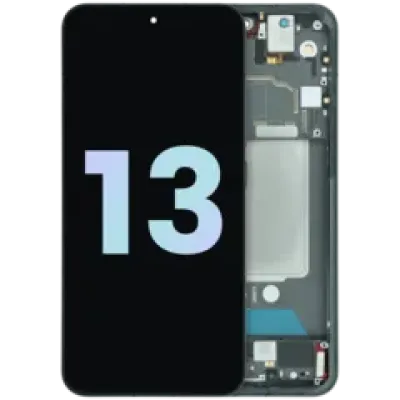 Дисплейний модуль (OLED) з рамкою для Xiaomi 13 5G (Genuine) (чорний)
