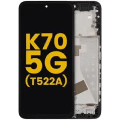 Дисплейний модуль з рамкою для TCL K70 5G (T522A) (LCD) (Refurbished) (усі кольори)