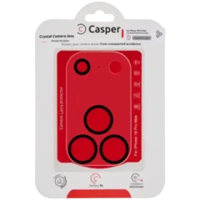 Захист скла камери Casper для iPhone 18 Pro Max (повне покриття Crystal) (прозоре)