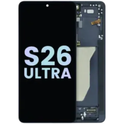 Дисплейний модуль (OLED) з рамкою для Samsung Galaxy S26 Ultra 5G (Service Pack) (Titanium Black)
