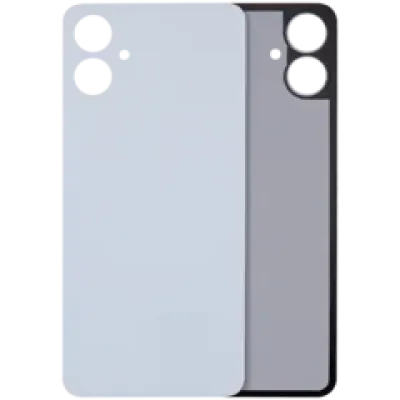 Задня кришка зі склом камери для Samsung Galaxy A06 4G (A065 / 2024) (No Logo) (Aftermarket Plus) (білий)