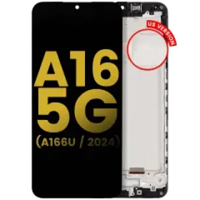 Дисплейний модуль (OLED) з рамкою для Samsung Galaxy A16 5G (A166U / 2024) (US Version) (Refurbished) (All Colors)
