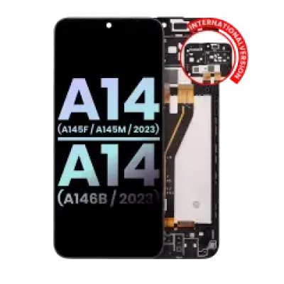 Дисплейний модуль (LCD) з рамкою для Samsung Galaxy A14 4G (A145F / A145M / 2023) (International Version) (Service Pack) (Усі кольори)