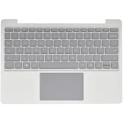 Топкейс з клавіатурою (ANSI US) та трекпадом для Microsoft Surface Laptop Go (1943) (сріблястий)