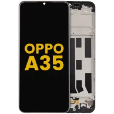 Дисплейний модуль з рамкою для OPPO A35 (2021) (LCD) (Refurbished) (всі кольори)