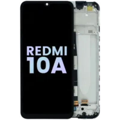 Дисплейний модуль для Xiaomi Redmi 10A з рамкою (Service Pack) (Усі кольори)