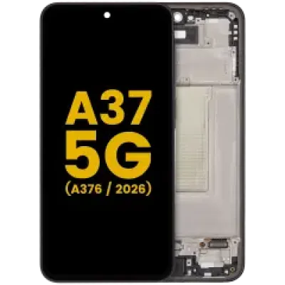Дисплейний модуль (OLED) з рамкою для Samsung Galaxy A37 5G (A376 / 2026) (Refurbished) (Charkoal)