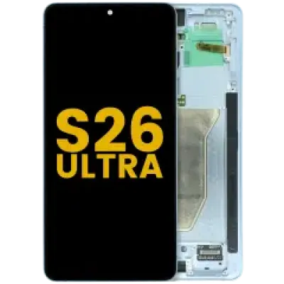 Дисплейний модуль (OLED) з рамкою для Samsung Galaxy S26 Ultra 5G (US & International) (Refurbished) (Sky Blue)