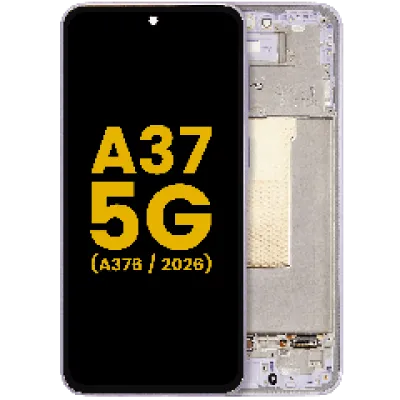 Дисплейний модуль (OLED) з рамкою для Samsung Galaxy A37 5G (A376 / 2026) (Refurbished) (Light Violet)