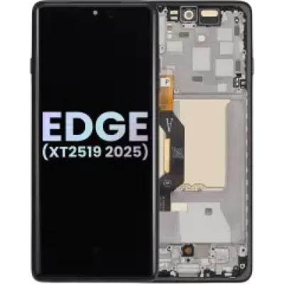 Дисплейний модуль (OLED) з рамкою для Motorola Moto Edge (XT2519 / 2025) (Genuine OEM) (Deep Forest)