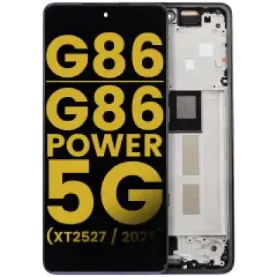 Дисплейний модуль (OLED) з рамкою для Motorola Moto G86 / G86 Power 5G (XT2527 / 2025) (Refurbished) (Spellbound)