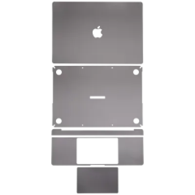 Наклейка 4-в-1 (топкейс, нижня кришка, клавіатура, трекпад) для MacBook Air 13" A2337 (2020) (Space Gray)