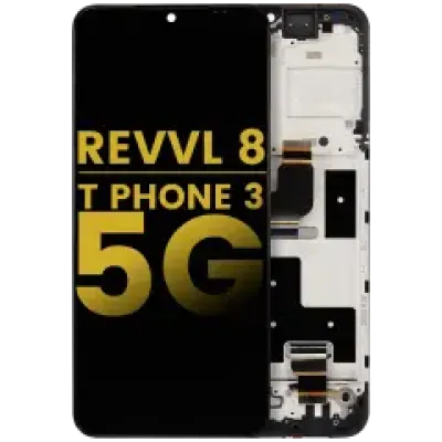 Дисплейний модуль з рамкою для T-Mobile Revvl 8 / T Phone 3 5G (Refurbished) (Усі кольори)