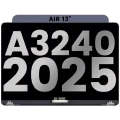 Дисплейний модуль LCD для MacBook Air 13" (A3240 /Early 2025) (з передвстановленим кабелем датчика кута кришки) (Used OEM Pull: Grade A) (Midnight)
